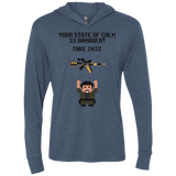 T-Shirts Indigo / X-Small The Legend of Vera Triblend Long Sleeve Hoodie Tee