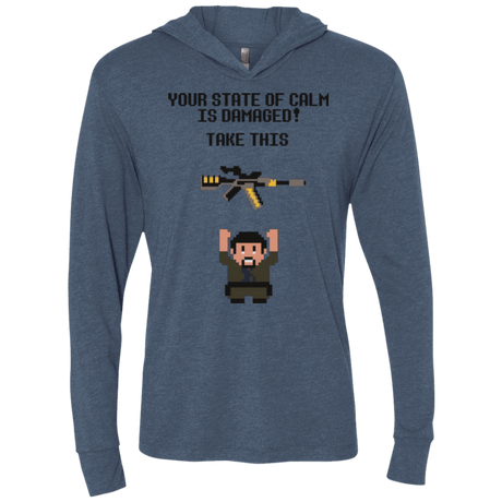 T-Shirts Indigo / X-Small The Legend of Vera Triblend Long Sleeve Hoodie Tee