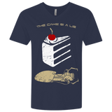 T-Shirts Midnight Navy / X-Small The Lie Men's Premium V-Neck