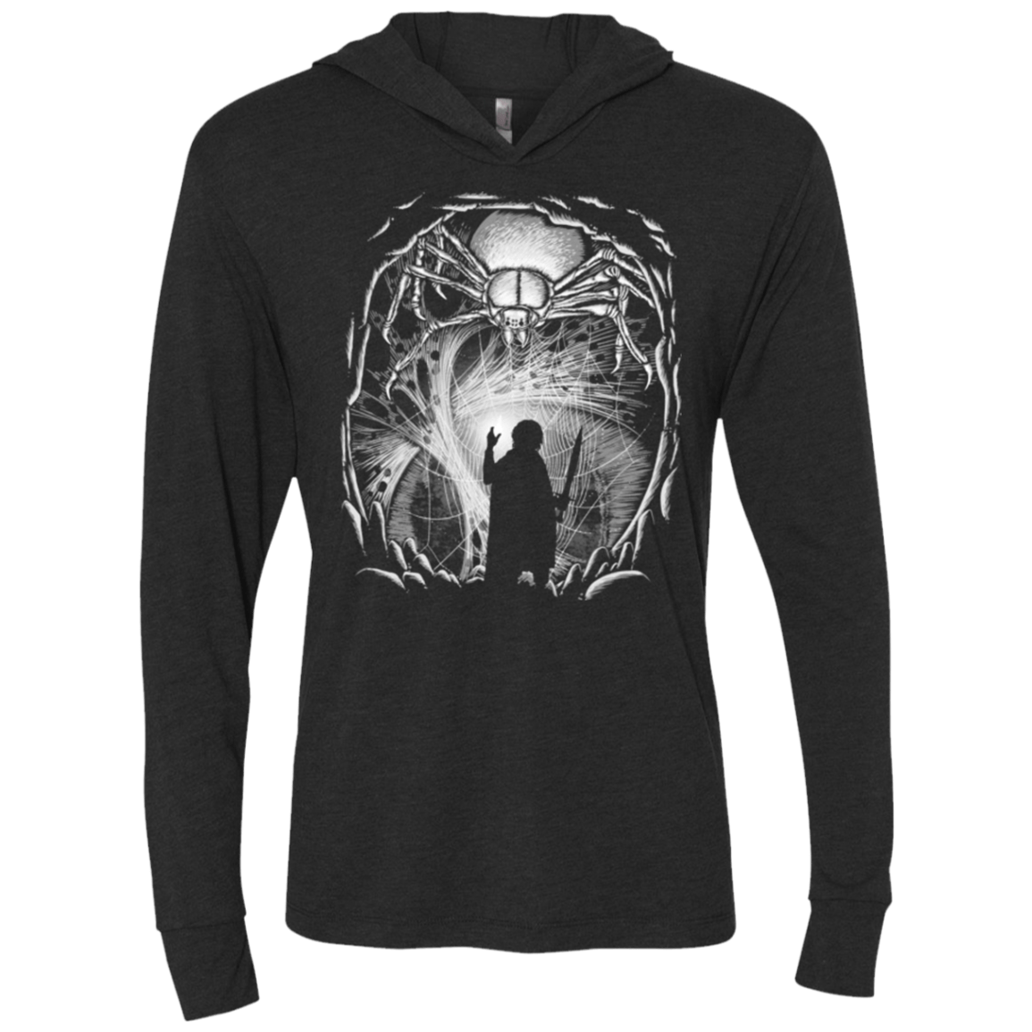 T-Shirts Vintage Black / X-Small The light of Eärendil Triblend Long Sleeve Hoodie Tee