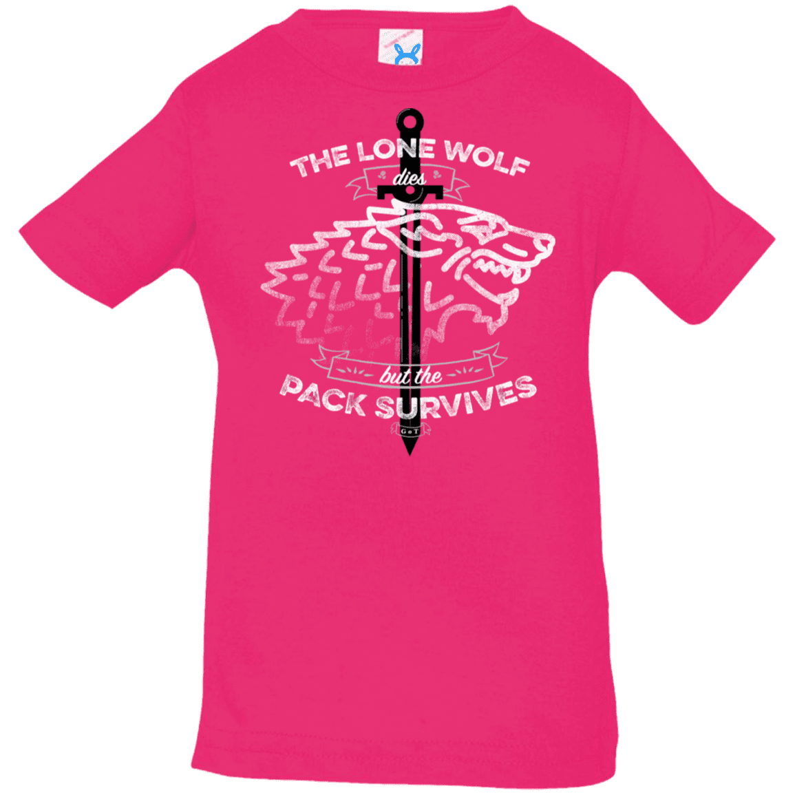 T-Shirts Hot Pink / 6 Months The Lone Wolf Infant Premium T-Shirt