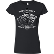 T-Shirts Black / S The Lone Wolf Junior Slimmer-Fit T-Shirt