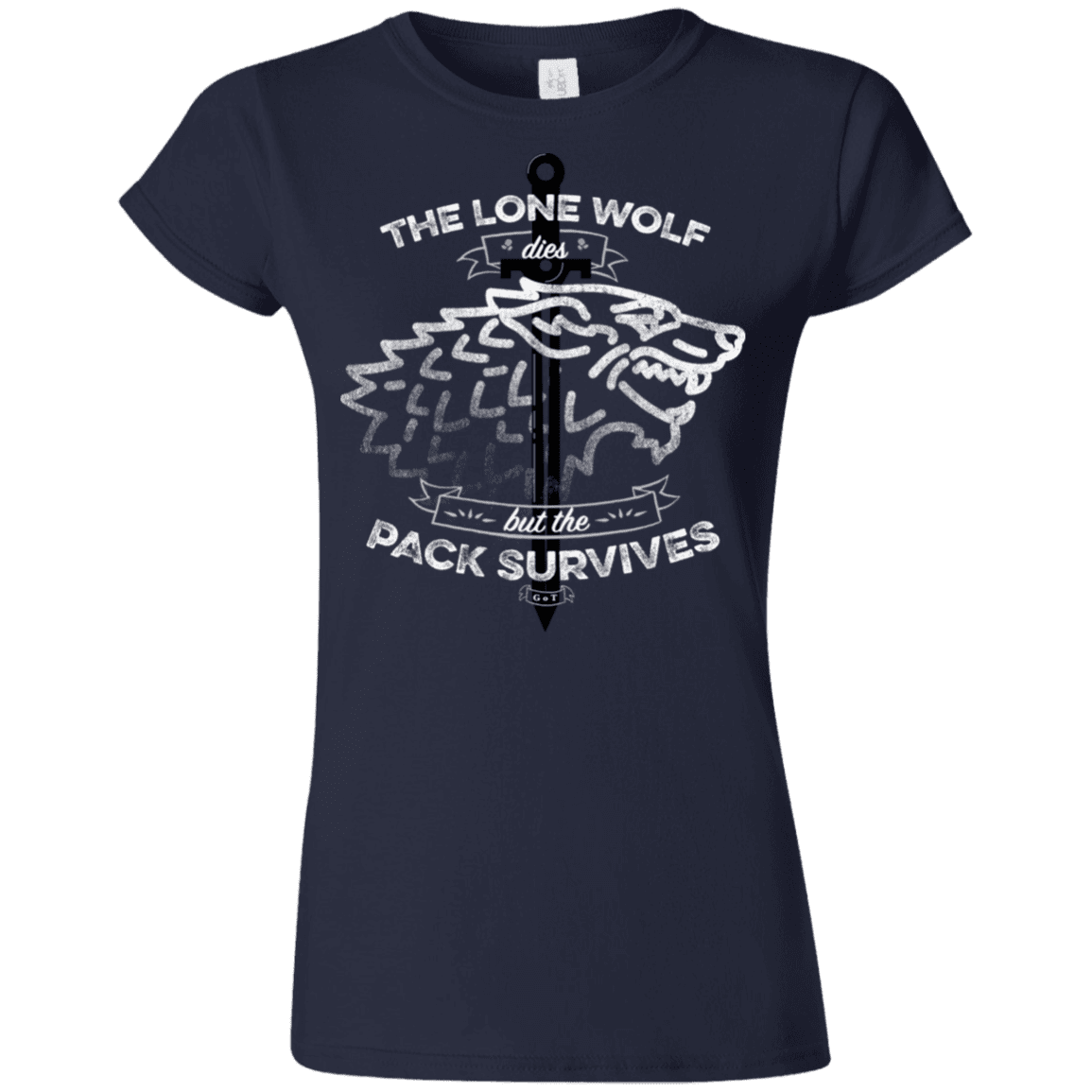 T-Shirts Navy / S The Lone Wolf Junior Slimmer-Fit T-Shirt