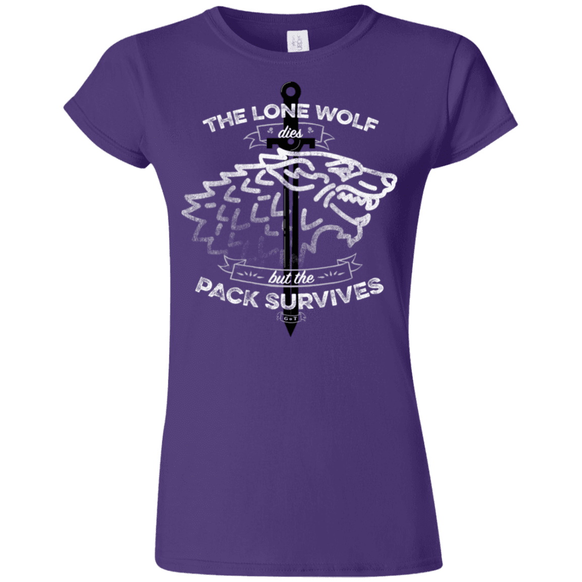 T-Shirts Purple / S The Lone Wolf Junior Slimmer-Fit T-Shirt