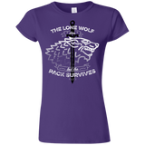 T-Shirts Purple / S The Lone Wolf Junior Slimmer-Fit T-Shirt
