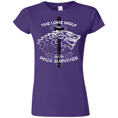 T-Shirts Purple / S The Lone Wolf Junior Slimmer-Fit T-Shirt