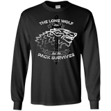 T-Shirts Black / S The Lone Wolf Men's Long Sleeve T-Shirt