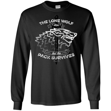 T-Shirts Black / S The Lone Wolf Men's Long Sleeve T-Shirt