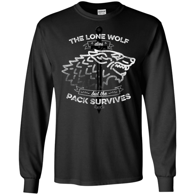 T-Shirts Black / S The Lone Wolf Men's Long Sleeve T-Shirt