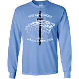 T-Shirts Carolina Blue / S The Lone Wolf Men's Long Sleeve T-Shirt