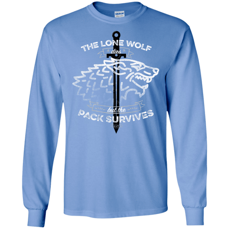 T-Shirts Carolina Blue / S The Lone Wolf Men's Long Sleeve T-Shirt