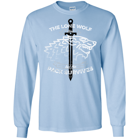 T-Shirts Light Blue / S The Lone Wolf Men's Long Sleeve T-Shirt