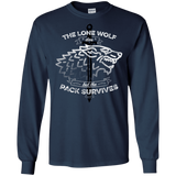 T-Shirts Navy / S The Lone Wolf Men's Long Sleeve T-Shirt