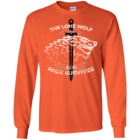 T-Shirts Orange / S The Lone Wolf Men's Long Sleeve T-Shirt