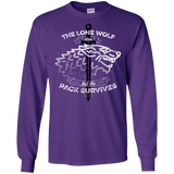 T-Shirts Purple / S The Lone Wolf Men's Long Sleeve T-Shirt