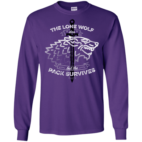 T-Shirts Purple / S The Lone Wolf Men's Long Sleeve T-Shirt