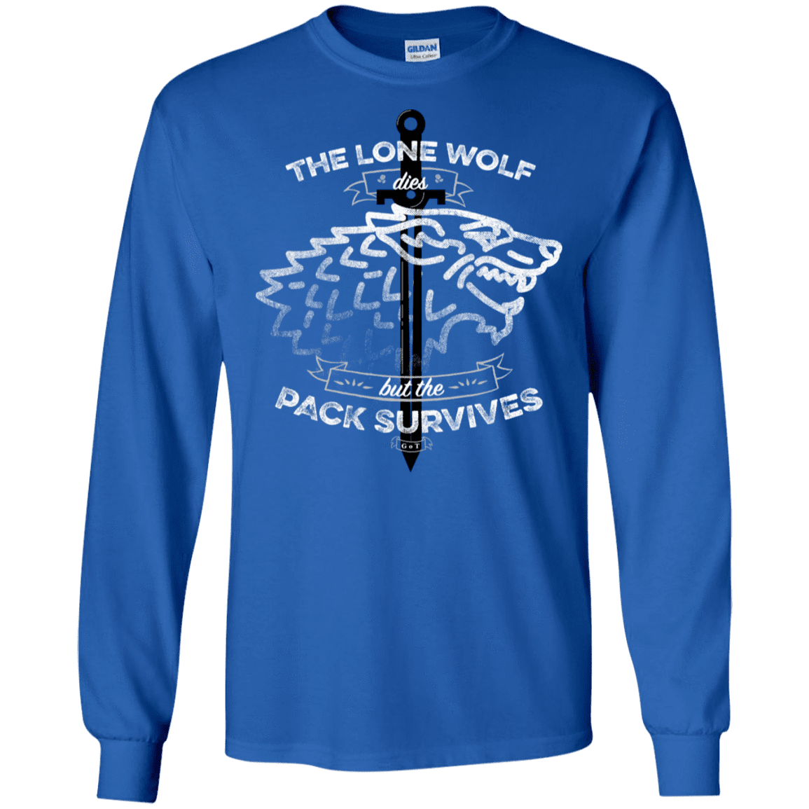 T-Shirts Royal / S The Lone Wolf Men's Long Sleeve T-Shirt