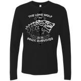 T-Shirts Black / S The Lone Wolf Men's Premium Long Sleeve