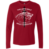 T-Shirts Cardinal / S The Lone Wolf Men's Premium Long Sleeve