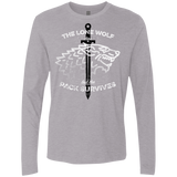 T-Shirts Heather Grey / S The Lone Wolf Men's Premium Long Sleeve