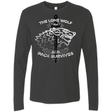 T-Shirts Heavy Metal / S The Lone Wolf Men's Premium Long Sleeve