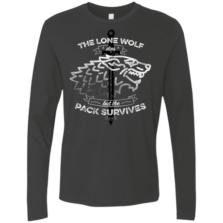 T-Shirts Heavy Metal / S The Lone Wolf Men's Premium Long Sleeve