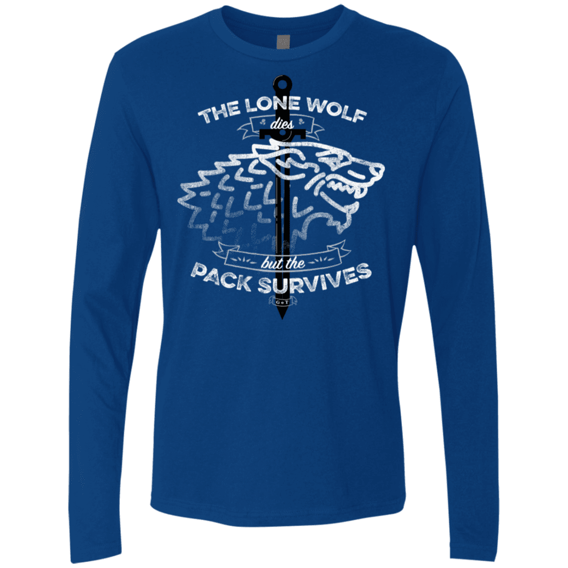 T-Shirts Royal / S The Lone Wolf Men's Premium Long Sleeve