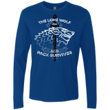 T-Shirts Royal / S The Lone Wolf Men's Premium Long Sleeve