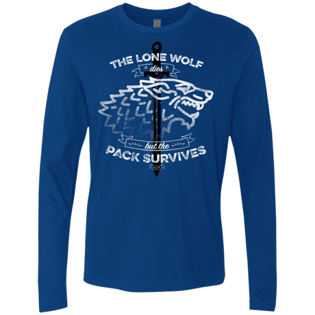 T-Shirts Royal / S The Lone Wolf Men's Premium Long Sleeve