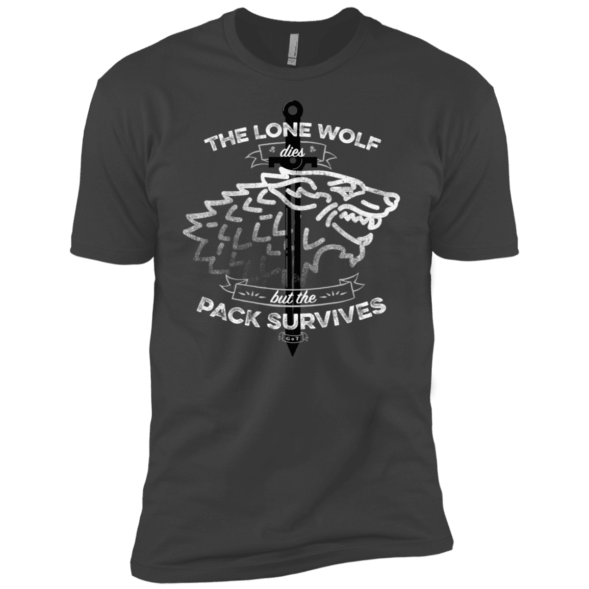 T-Shirts Heavy Metal / X-Small The Lone Wolf Men's Premium T-Shirt