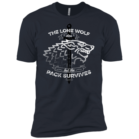 T-Shirts Indigo / X-Small The Lone Wolf Men's Premium T-Shirt
