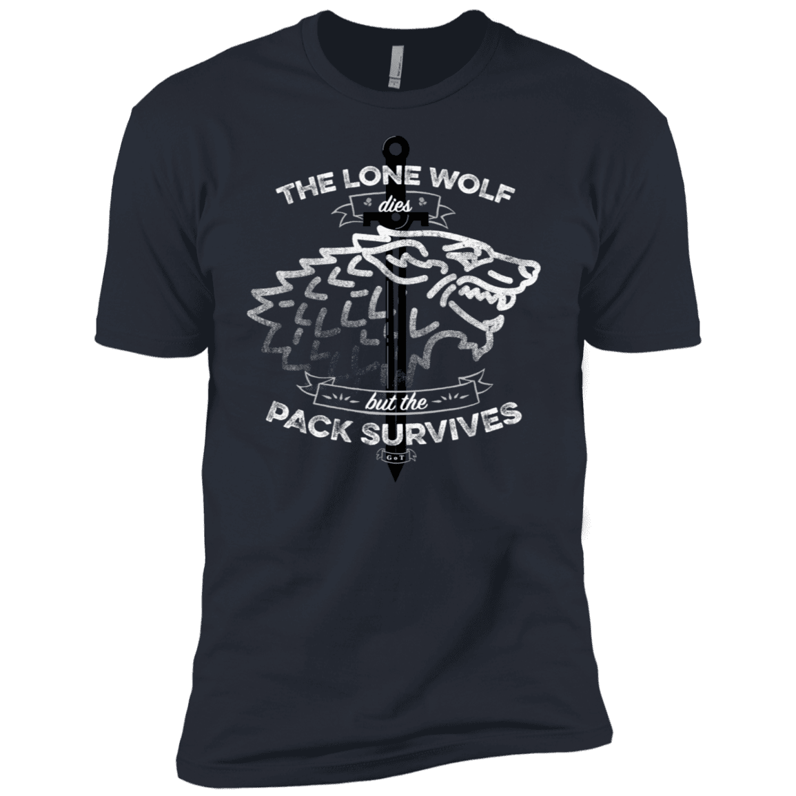T-Shirts Indigo / X-Small The Lone Wolf Men's Premium T-Shirt