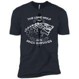 T-Shirts Indigo / X-Small The Lone Wolf Men's Premium T-Shirt