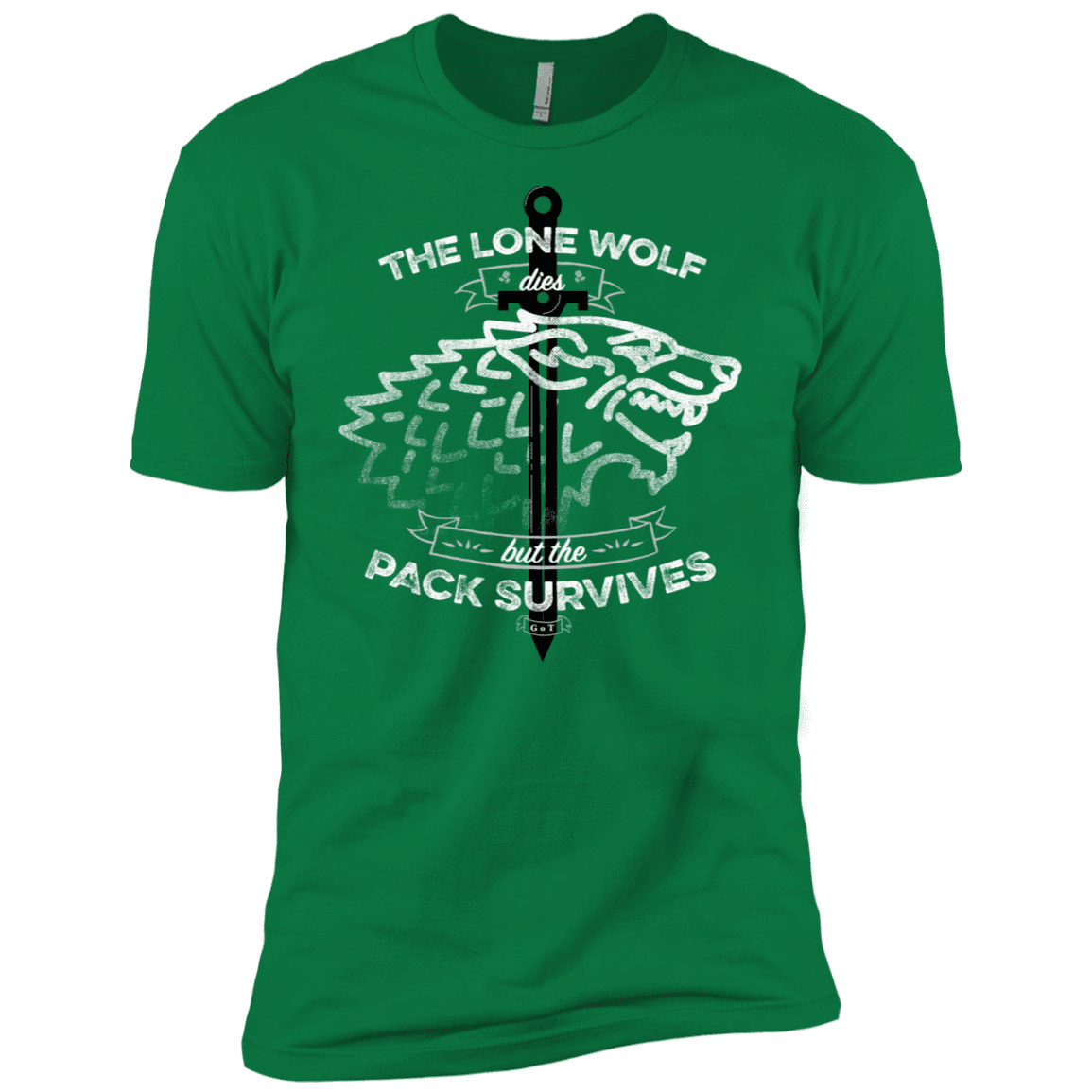 T-Shirts Kelly Green / X-Small The Lone Wolf Men's Premium T-Shirt