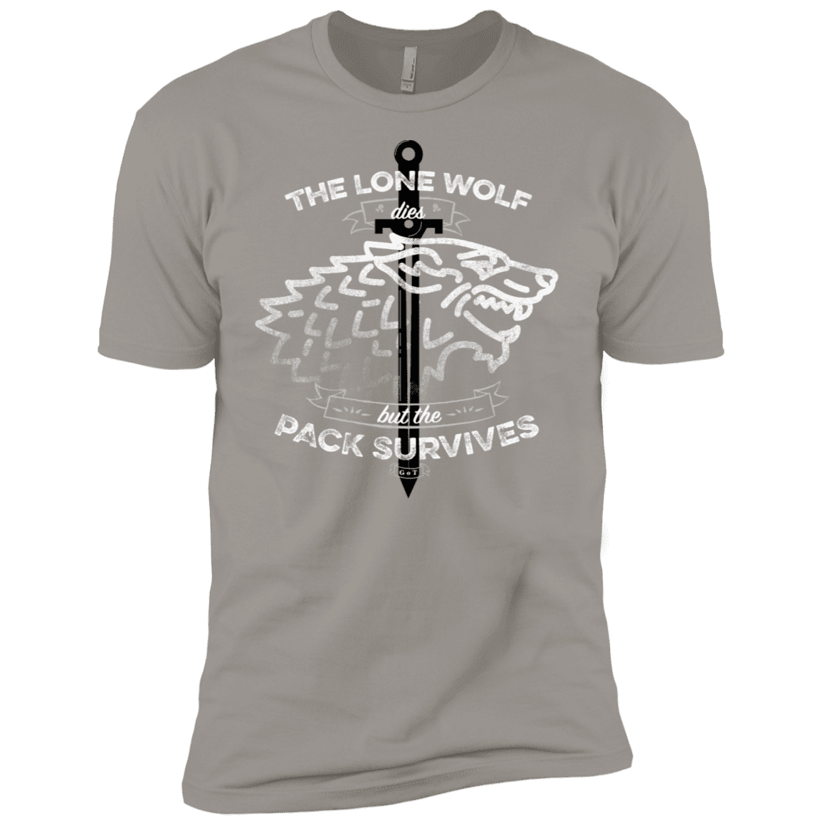 T-Shirts Light Grey / X-Small The Lone Wolf Men's Premium T-Shirt
