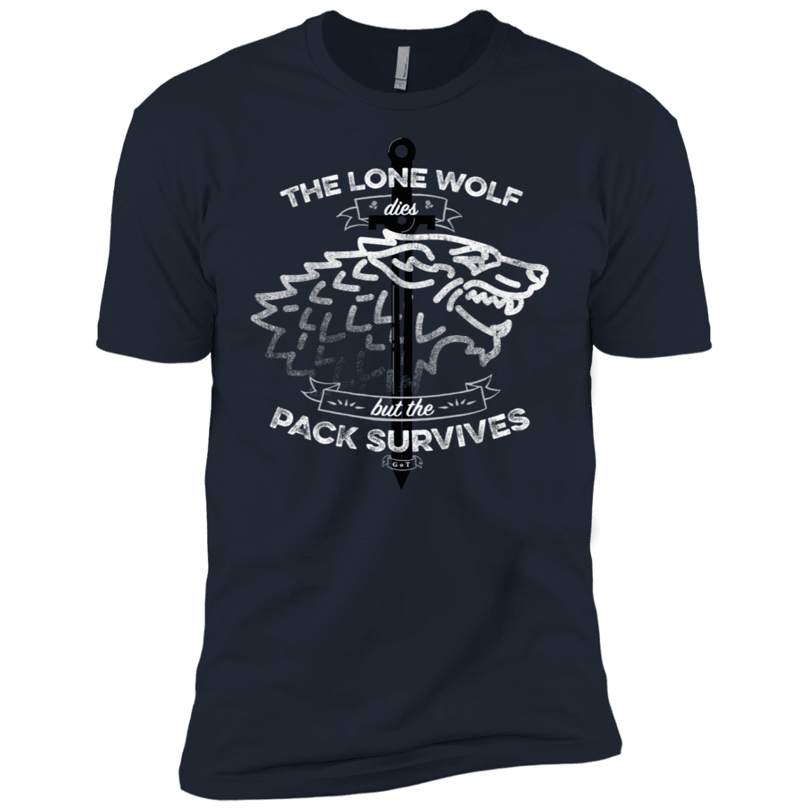 T-Shirts Midnight Navy / X-Small The Lone Wolf Men's Premium T-Shirt
