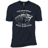 T-Shirts Midnight Navy / X-Small The Lone Wolf Men's Premium T-Shirt