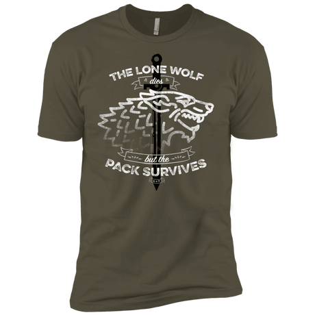 T-Shirts Military Green / X-Small The Lone Wolf Men's Premium T-Shirt