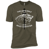 T-Shirts Military Green / X-Small The Lone Wolf Men's Premium T-Shirt