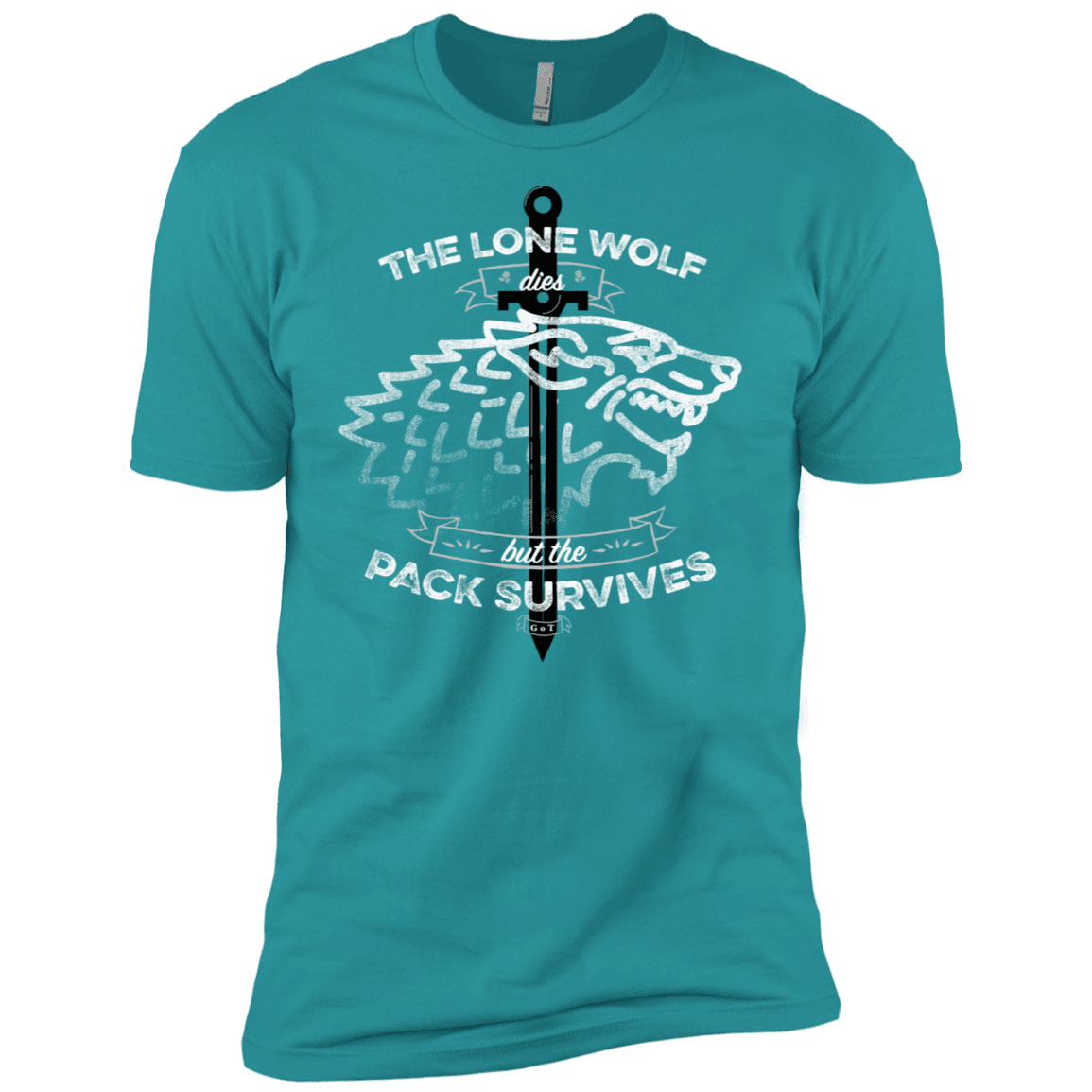 T-Shirts Tahiti Blue / X-Small The Lone Wolf Men's Premium T-Shirt