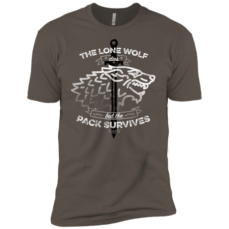 T-Shirts Warm Grey / X-Small The Lone Wolf Men's Premium T-Shirt