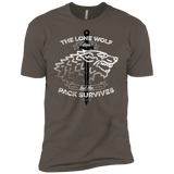 T-Shirts Warm Grey / X-Small The Lone Wolf Men's Premium T-Shirt