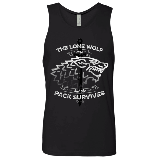 T-Shirts Black / S The Lone Wolf Men's Premium Tank Top