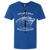 T-Shirts Royal / X-Small The Lone Wolf Men's Premium V-Neck