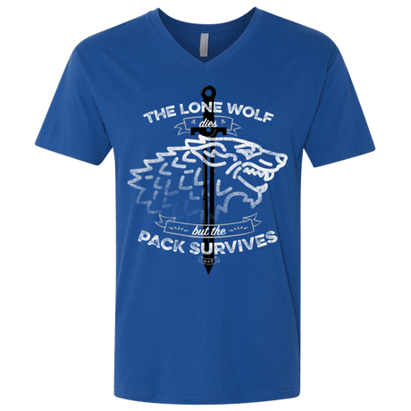 T-Shirts Royal / X-Small The Lone Wolf Men's Premium V-Neck