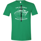 T-Shirts Heather Irish Green / M The Lone Wolf Men's Semi-Fitted Softstyle