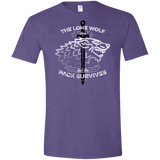 T-Shirts Heather Purple / S The Lone Wolf Men's Semi-Fitted Softstyle