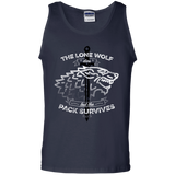 T-Shirts Navy / S The Lone Wolf Men's Tank Top