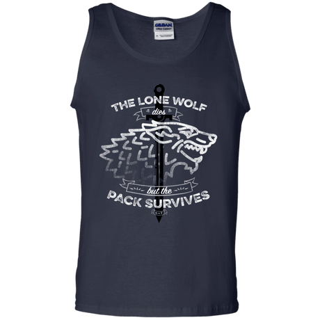 T-Shirts Navy / S The Lone Wolf Men's Tank Top