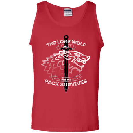 T-Shirts Red / S The Lone Wolf Men's Tank Top